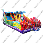 Коммерческий надувной батут "Хижина дракона", 15*8*7 м