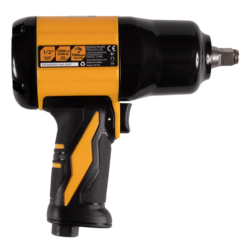 TOLSEN (TT73363) Гайковерт пневматический ударный 1/2", 1300 Нм