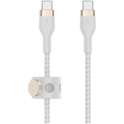 BELKIN  USB-C to USB-C 2.0 Braided silicone, 3M, White