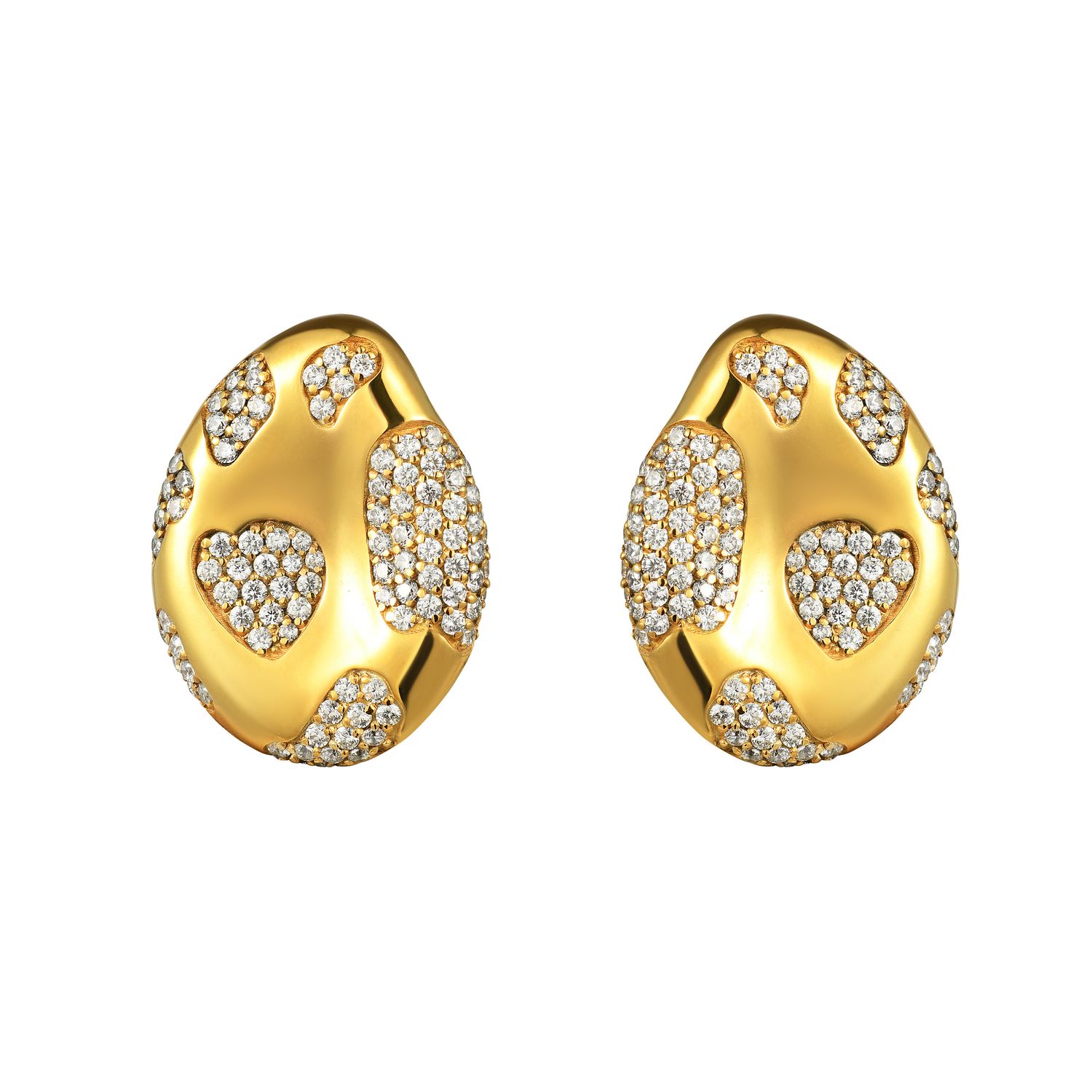 Серьги Mushroom Cap Earring - Gold