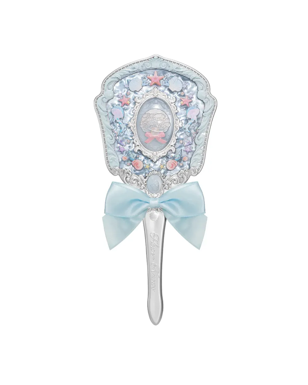 Ручное зеркало Flower Knows Hand Mirror Shells Jewel - Blue Seashell