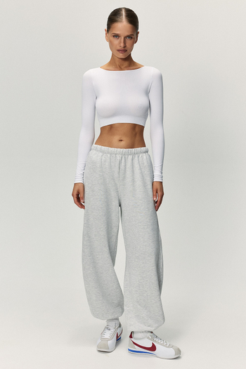 Джоггеры Светло-серый меланж