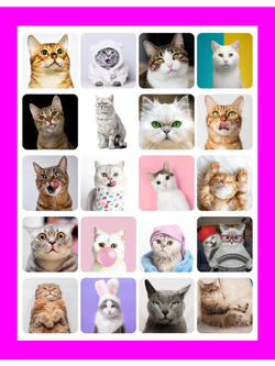 Наклейки детские на телефон стикеры на карту Котики