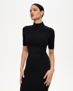 Платье миди с открытой спиной из вязаного трикотажа