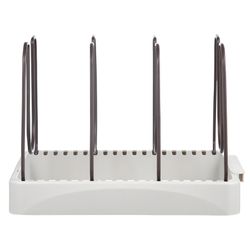 Органайзер для посуды Ronja, 26,8х20,5 см, светло-серый/темно-сливовый