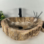 Раковина из окаменелого дерева ПАРА! OD-64676 61*40*15 0176