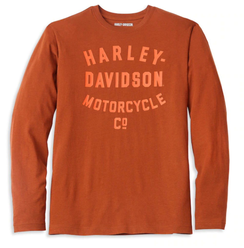 Футболка оранжевая motorcycle Harley-Davidson