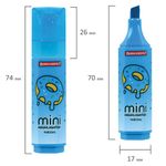 Текстовыделитель мини с принтами BRAUBERG "NEON", АССОРТИ В ПЛАСТИКОВОЙ БАНКЕ, 1-5 мм, 152535