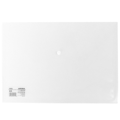 Папка-конверт на кнопке DELI "Aurora", А4, 0,12 мм, прозрачная