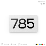 Номер на дверь 785, табличка на дверь для офиса, квартиры, кабинета, аудитории, склада, белая 120х70 мм, Айдентика Технолоджи