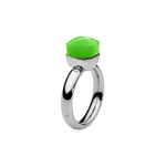 Кольцо Qudo Firenze light green opal 17.2 мм 610357/17.2 G/S