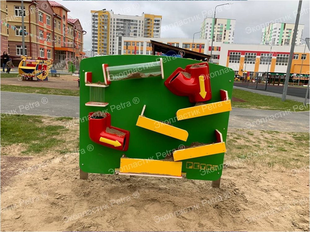 Уличный игровой развивающий модуль Весёлый спуск