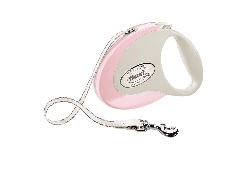 Поводок-рулетка Flexi Style tape M 5m 25 kg rose