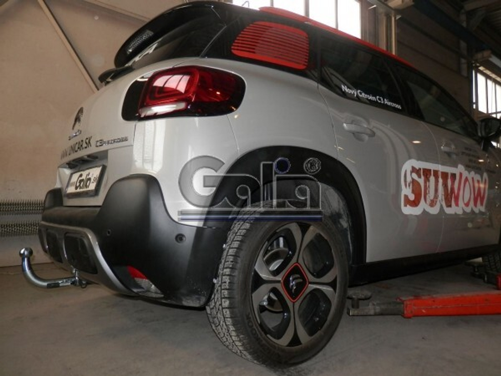 Фаркоп оцинкованный Galia C073A для Citroen C3 Aircross 2018-(паспорт и сертификат в комплекте)(без электрики)