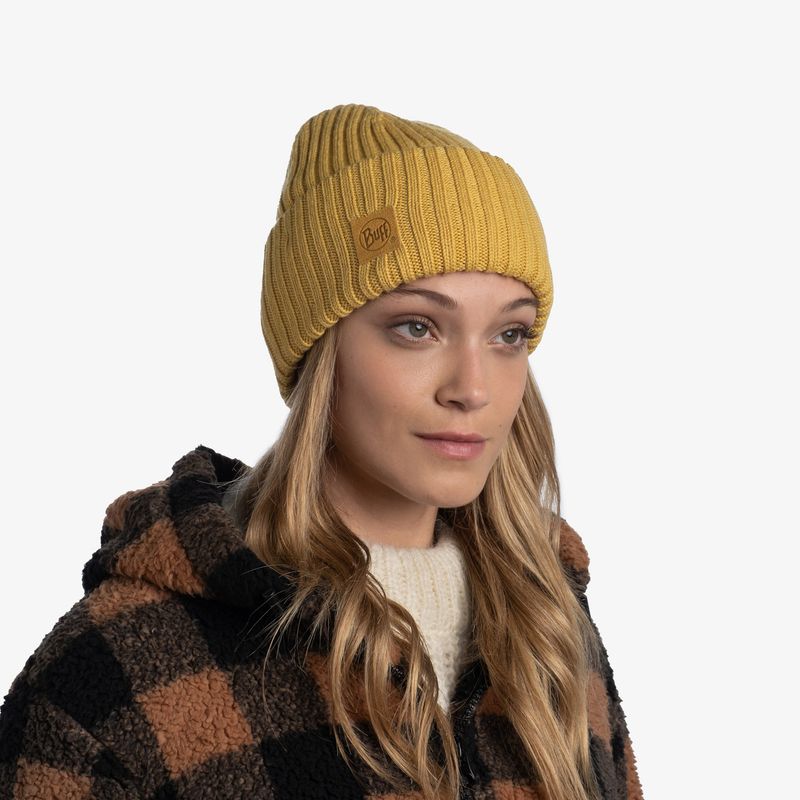 Вязаная шерстяная шапка Buff Hat Wool Knitted Ervin Honey Фото 2