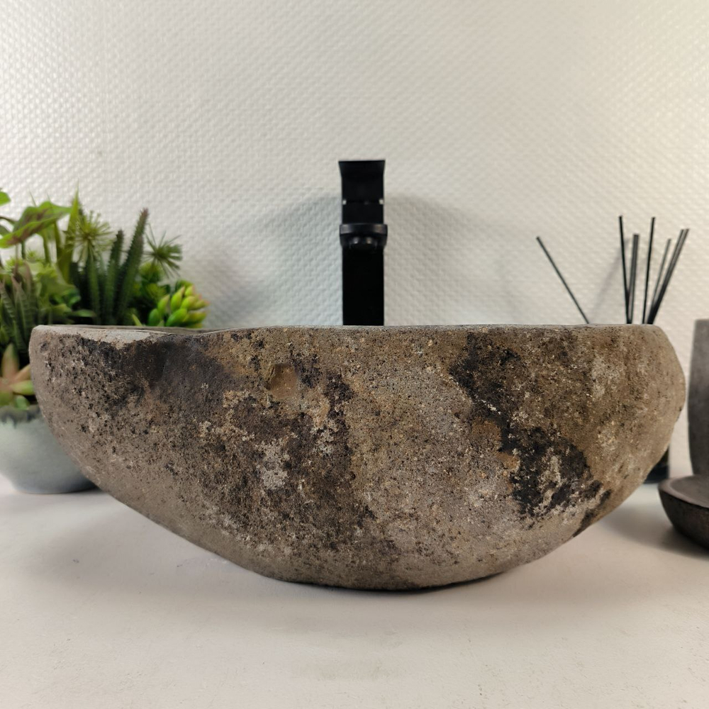 Раковина из речного камня RS-65278 41*32*15 0861