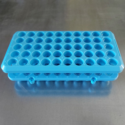 Штатив для пробирок 50 гнезд, с силиконовыми фиксаторами, Минимед (12005008), шт.