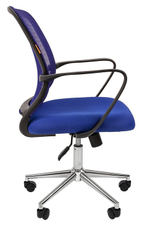 Офисное кресло CHAIRMAN 698 хром, ткань TW/сетчатый акрил