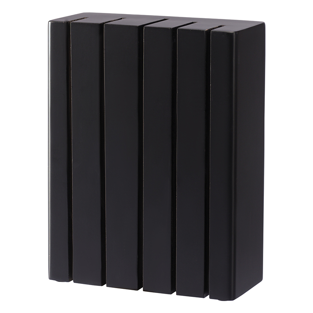 Подставка для ножей hevea, черная