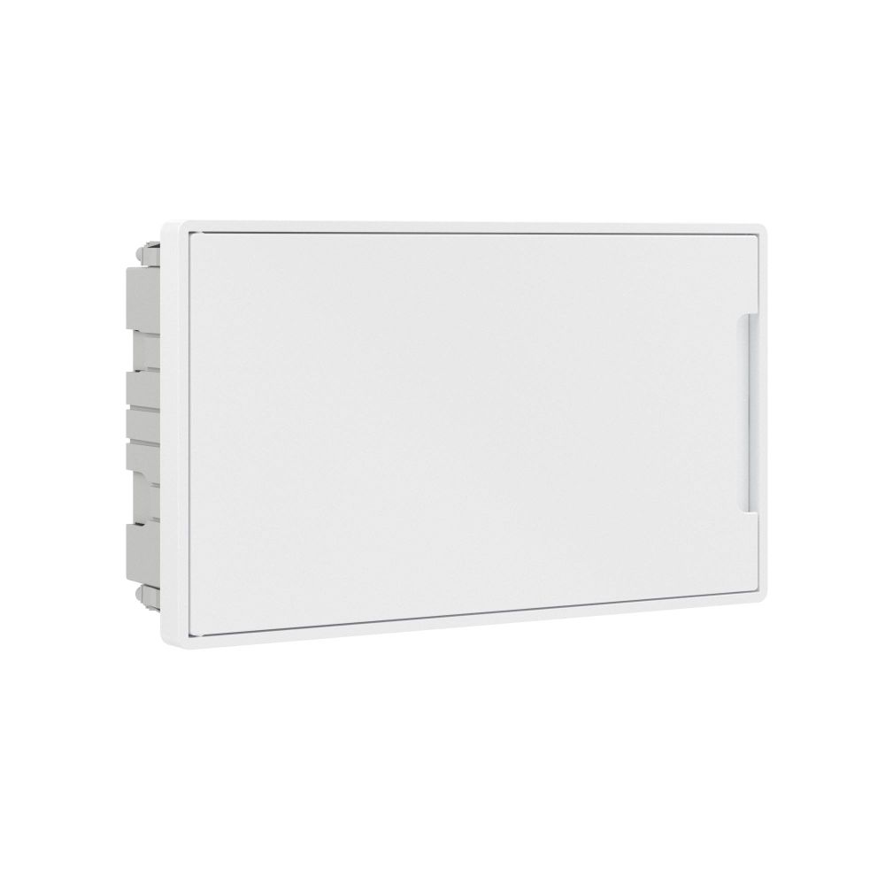 Щиток 18 мод встраиваемый для полых стен FRAME, белый, с белой дверцей,с 2-мя шинами PEN на 8 и 10 отв.