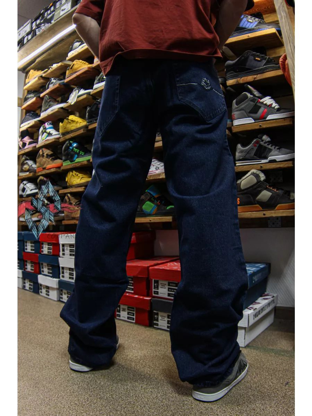 Джинсы прямые широкие трубы от Savitar Shoes Company