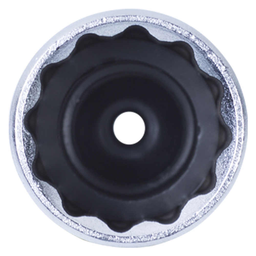 KING TONY (363021) Головка свечная двенадцатигранная 3/8", 21 мм, резиновый фиксатор