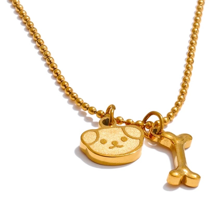 Цепочка I love dogs gold