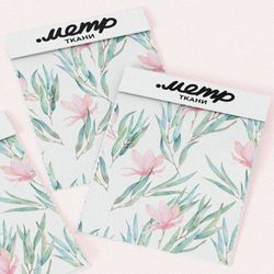 Ткань мембрана драматический цветочный штрих