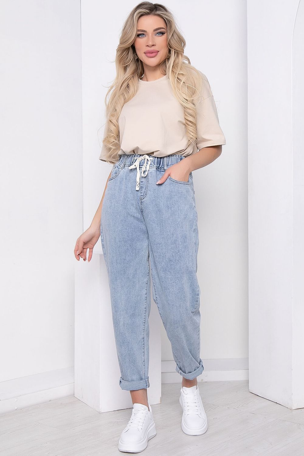 Джинсы "Вечерняя прогулка" (серо-голубые) Б8700 LT Collection (Акция)