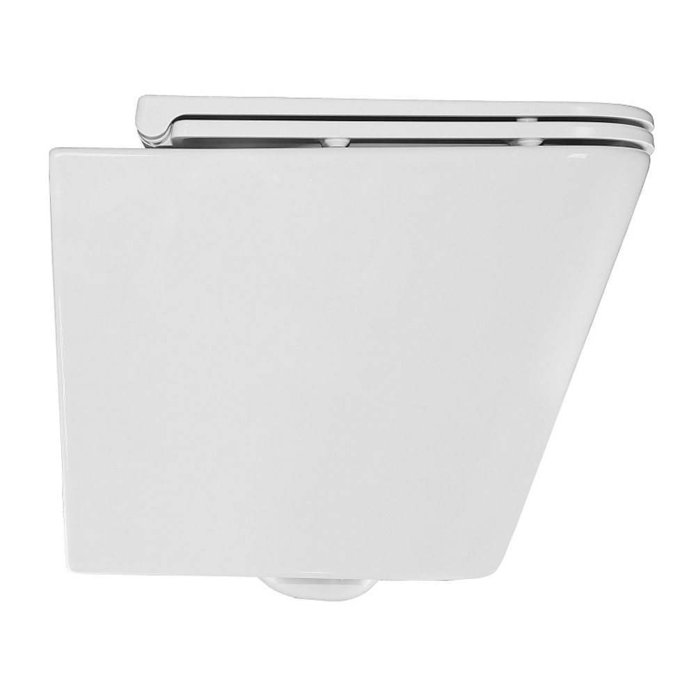 Унитаз подвесной Azario Teramo 490х340х350 безободковый, с быстросъемным сиденьем микролифт (AZ-0052)