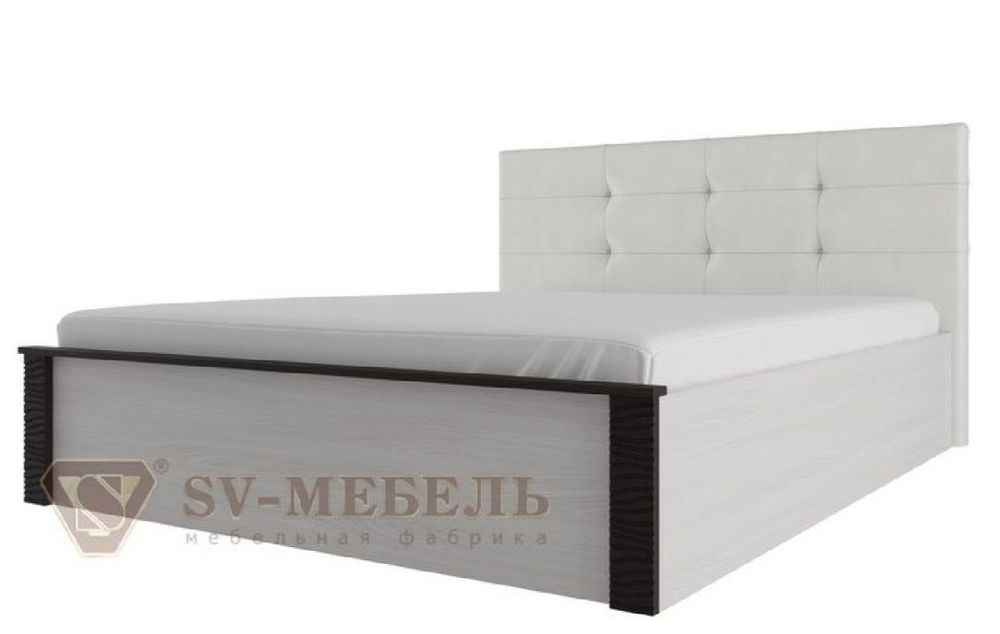 Гамма-20 (SV-мебель) Кровать двухместная 1600мм с мягким изголовьем
