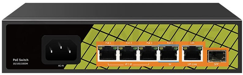 TSn-4GP6G1S1  - коммутатор 4 x 1000 Мбит/с PoE