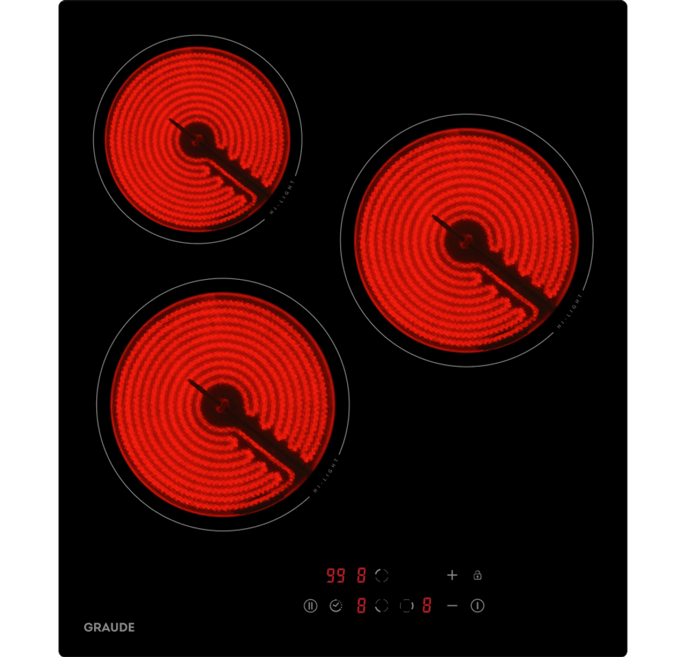 Cтеклокерамическая варочная панель на 3 конфорки Graude EK 45.0 S фото