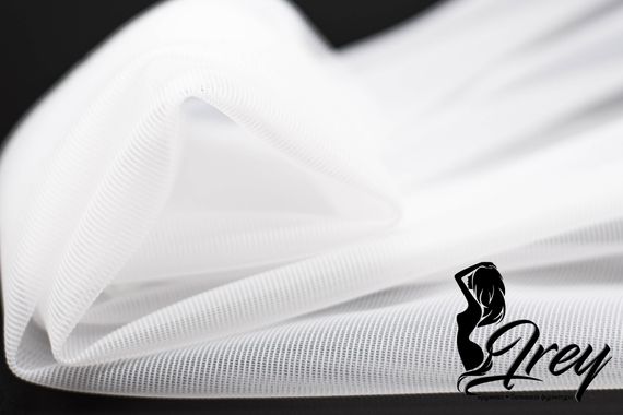 Неэластичная сетка оптом, Lauma Fabrics арт. 387, белый 001