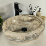 Раковина из оникса Erozy Grey EO-64628 42*37*15 0156
