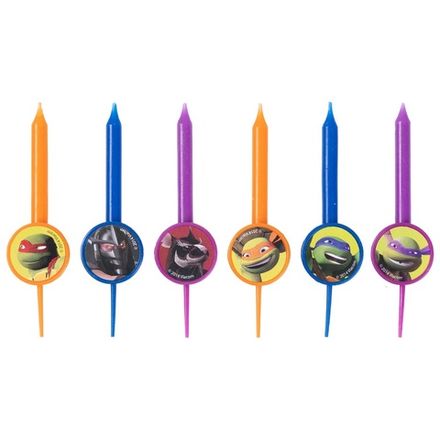 Свечи-пики "Черепашки Ниндзя" 6 шт