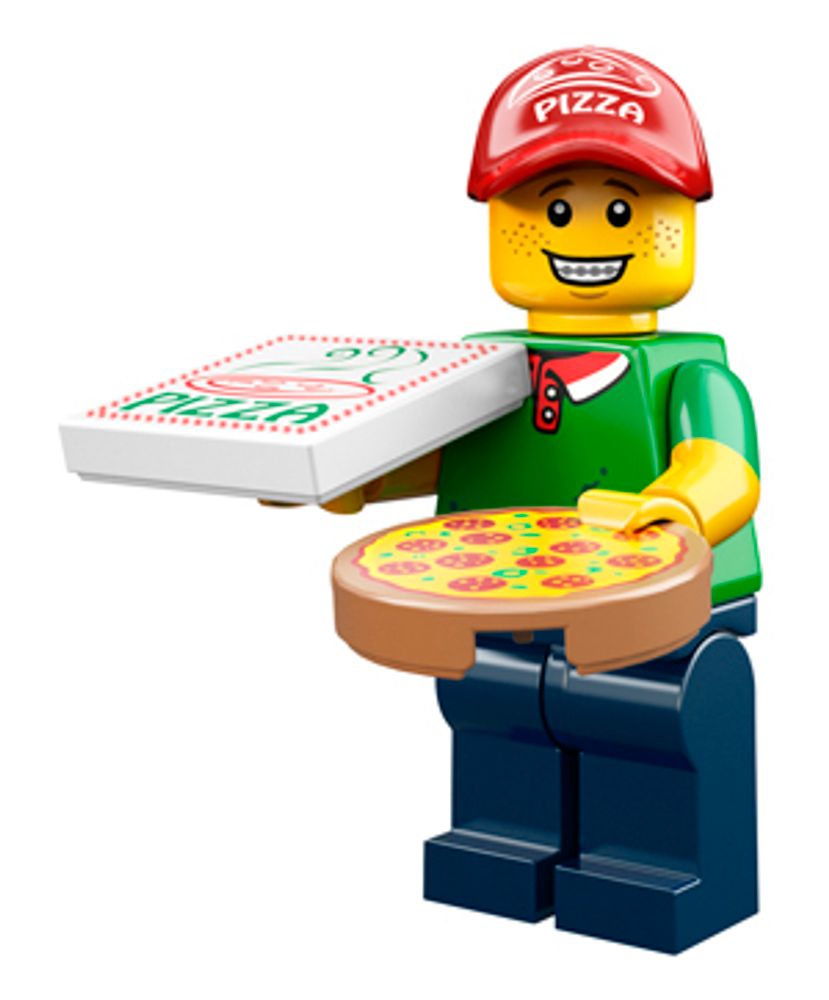 Минифигурка LEGO  71007 -11 Доставщик пиццы