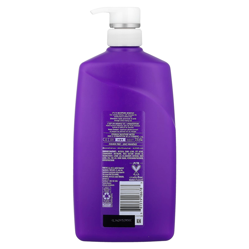 Aussie, Miracle Moist, кондиционер с маслом авокадо, для всех типов волос, 778 мл (26,2 жидк. унции)