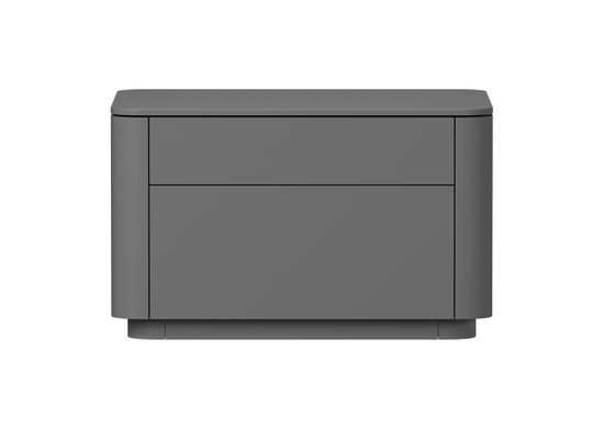 Тумба прикроватная Tammi 2 ящика ширина 60 см (серый)