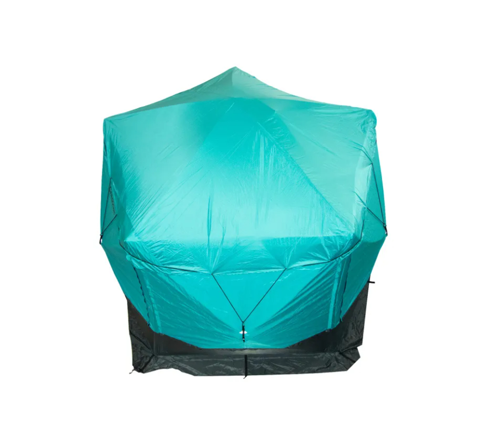 Шатер "СЛЕДОПЫТ" быстросборный, 5 стен, h-2,08, 2,8х2,9 м, S по полу 5,6 кв.м, цв. WATERFALL