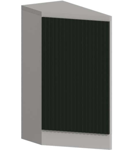 Кухня Модуль ШНТ 300 (правый) Белый / Насыщенно-зеленый