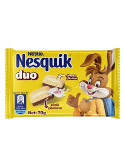 Шоколад Несквик Duo, белый и молочный шоколад, 3шт