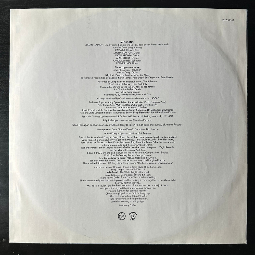 Julian Lennon - The Secret Value Of Daydreaming (Европа 1986г.)