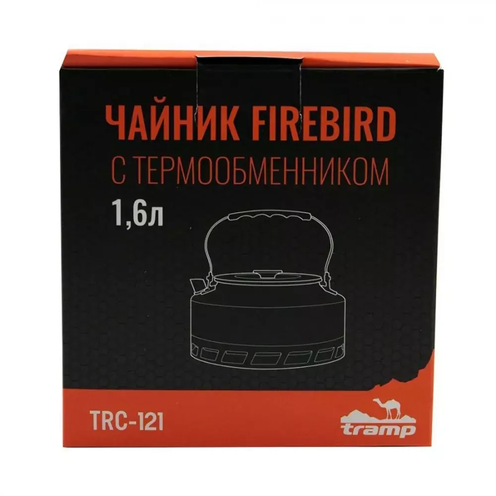 Чайник Tramp Firebird анодированный алюминий с термообменником 1,6 л