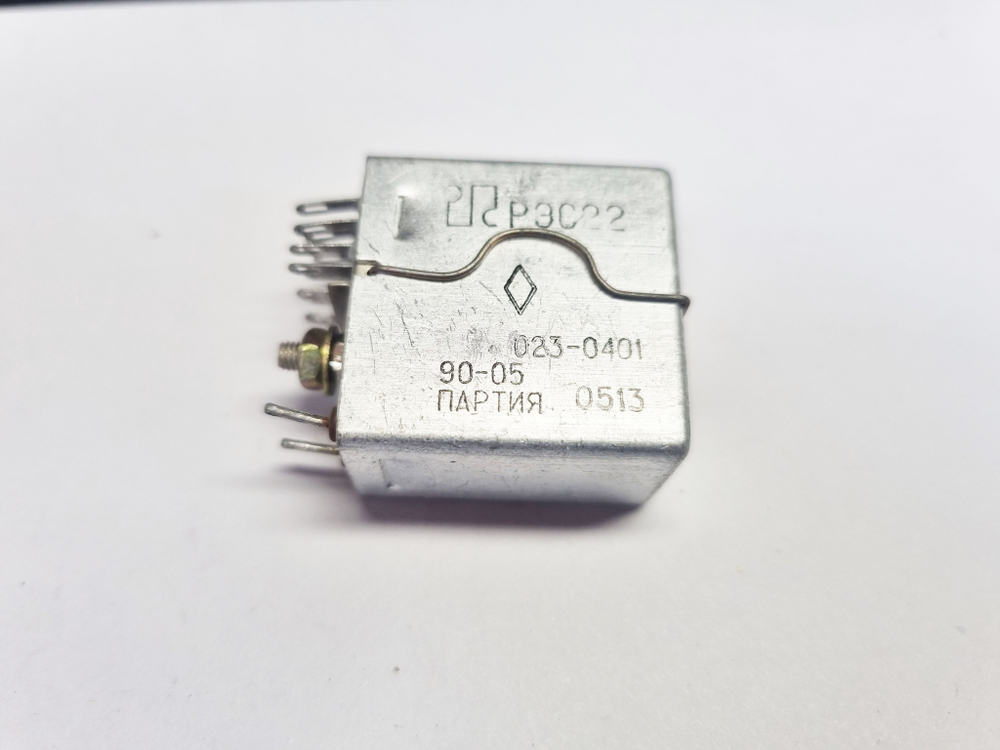 РЭС22 Напряжение 21-27V паспорт РФ4.500.131. Сопротивление обмотки 740 Ом