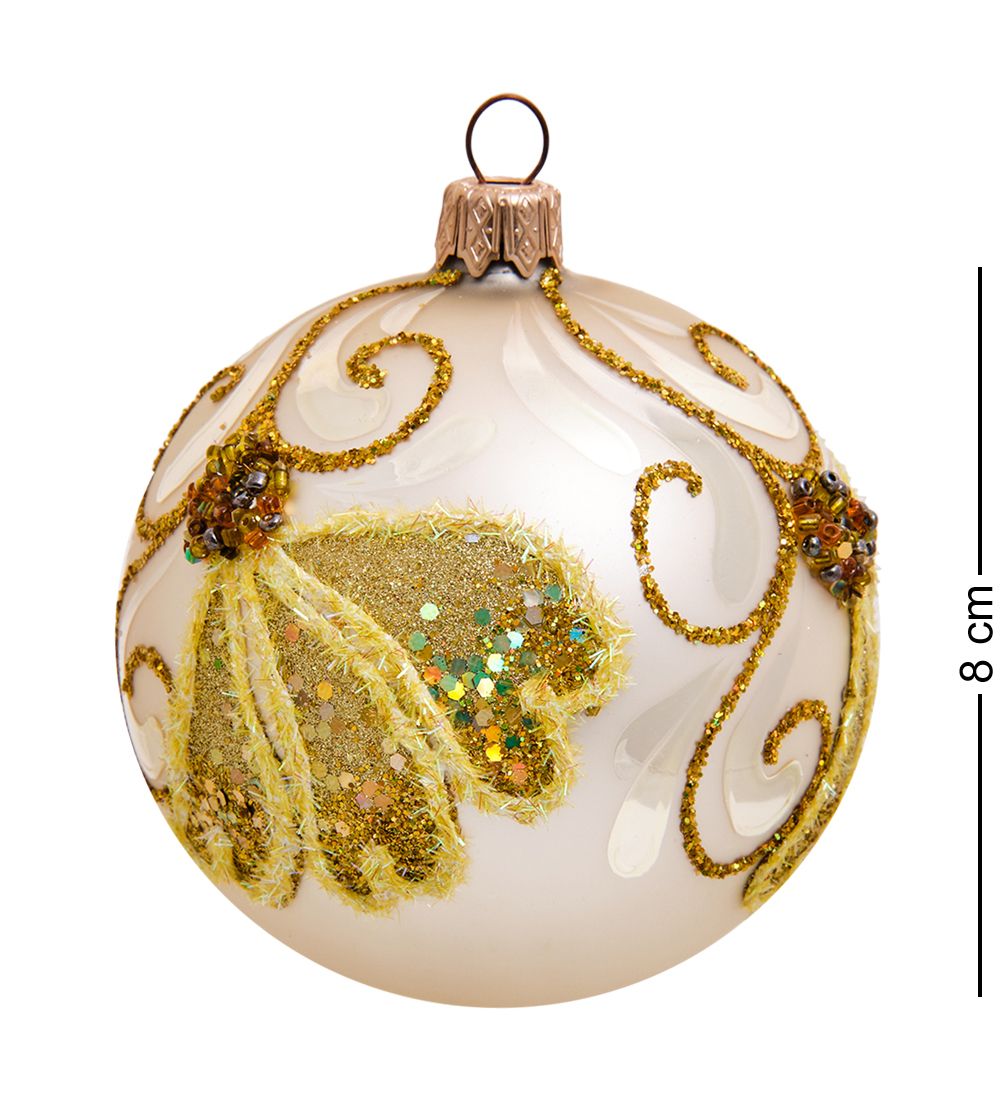 Элита НФШ-1324 Ел. украшение Шар «Трилистник» 80 мм