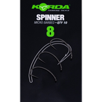 KORDA Крючок Spinner PTFE №8 с бородкой 10шт