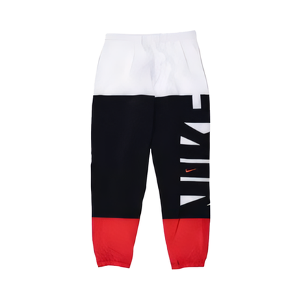 Nike Dri-FIT Starting Five Basketball Pants "White Black Red"