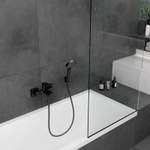 Смеситель для ванны Hansgrohe Vernis Shape 71450670 черный матовый