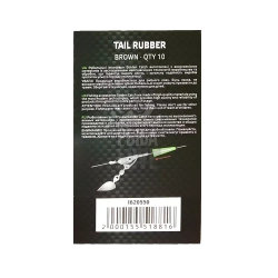 Трубка конус GC Tail Rubbers (10шт.) зеленая